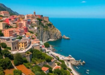 Vue aérienne des paysages italiens par drone.