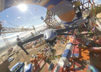 Micro Drones : le simulateur FPV en vol.