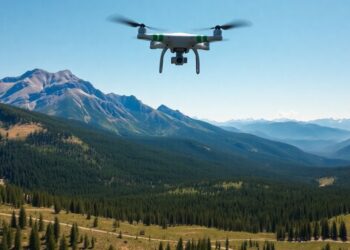 Vue aérienne des paysages du Colorado avec un drone.