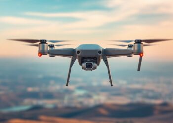 Drone survolant un paysage magnifique en 2025.