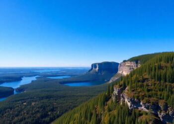 Vue aérienne des paysages magnifiques de la Finlande.