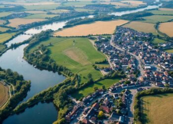 Drones survolant Valenciennes et Maubeuge en 2024.
