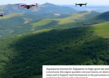 Drones survolant le paysage d'Aigueperse.