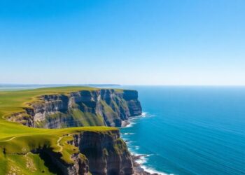 Vue aérienne époustouflante du littoral danois.