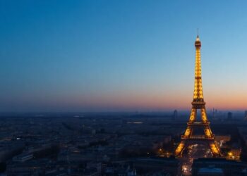 Vue aérienne de Paris, interdiction de vol de drone