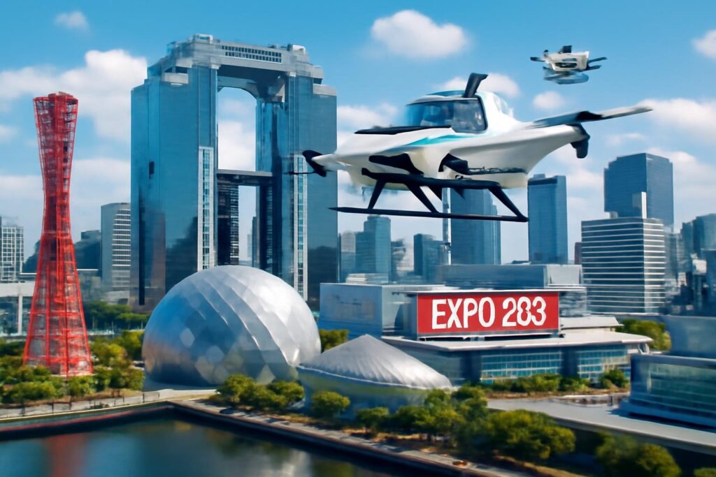 SkyDrive : l'appareil en vol d'essai à l'Expo 2025 d'Osaka