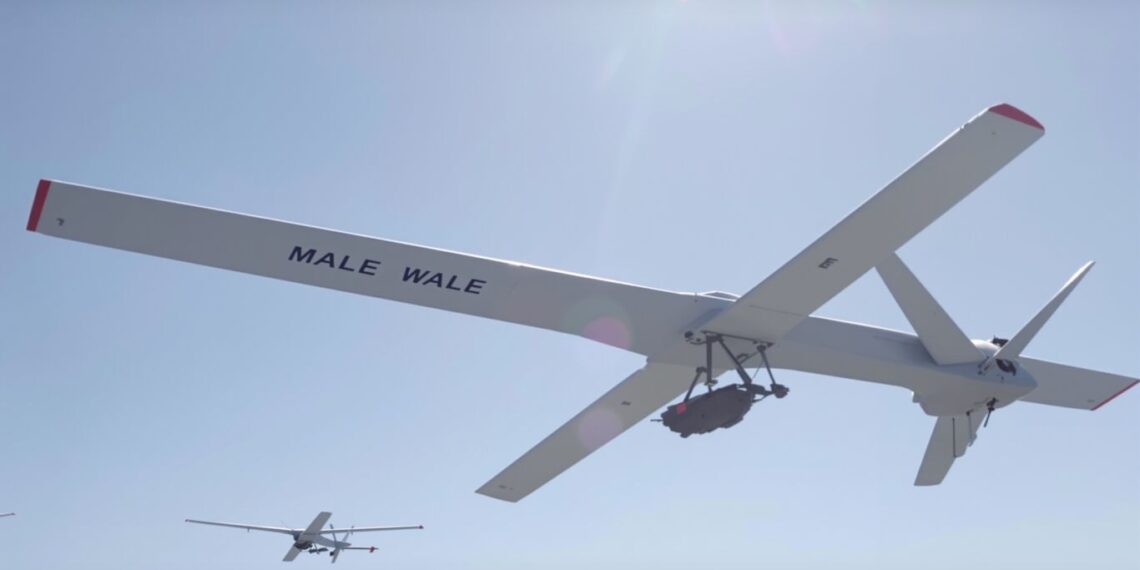Drones français MALE en vol