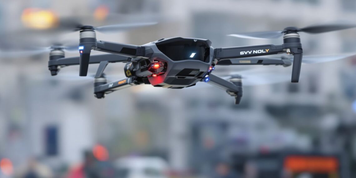 Drone GALE en vol pour interventions d'urgence