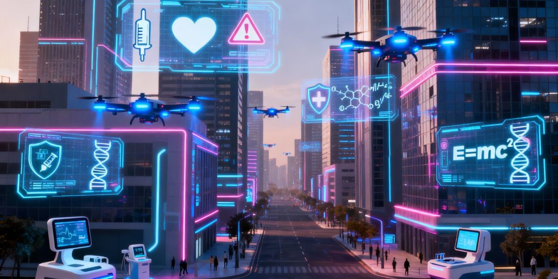 Technologie de pointe révolutionnant la santé, la sécurité et la science.