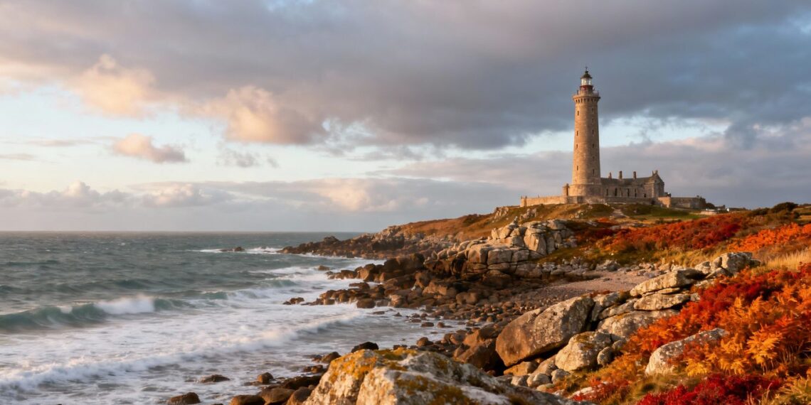 Phare Saint Mathieu en Bretagne, octobre 2025.