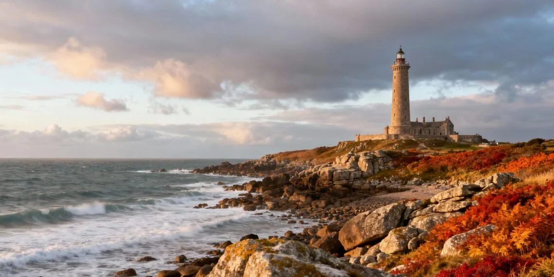 Phare Saint Mathieu en Bretagne, octobre 2025.