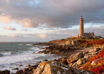 Phare Saint Mathieu en Bretagne, octobre 2025.
