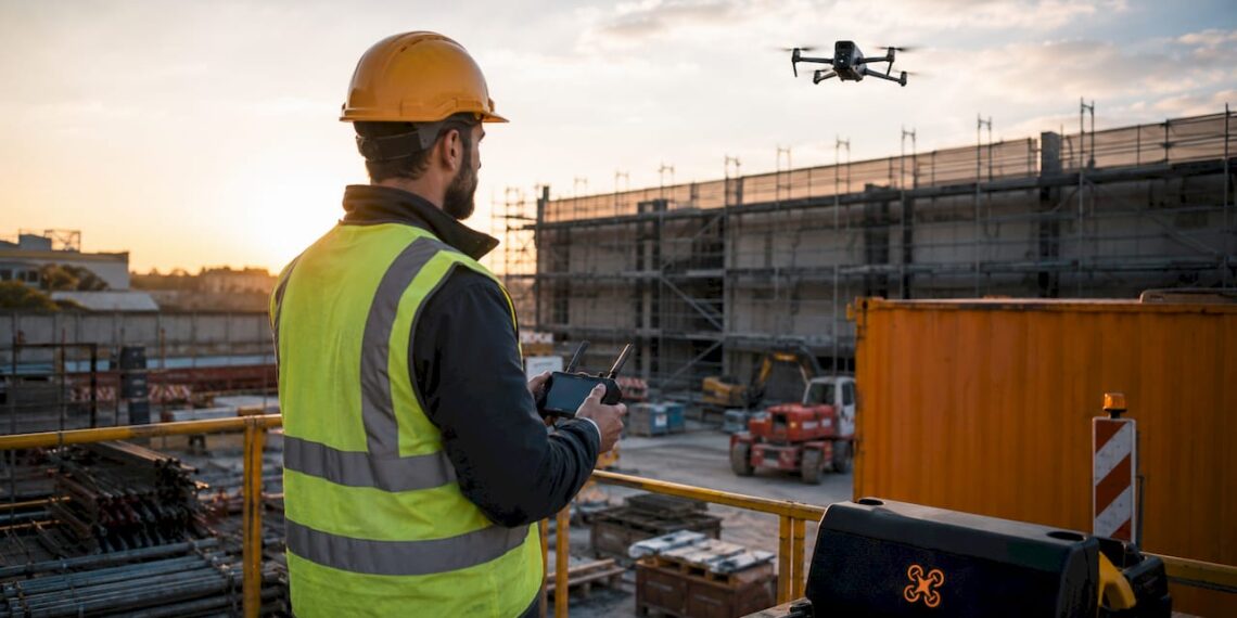 Pilotage de drone sur un chantier de construction : immersion au cœur de l’action