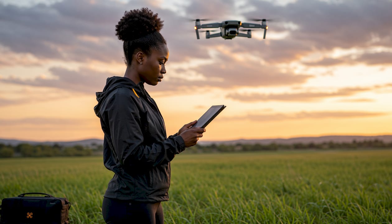 Pilote de drone utilisant un outil numérique d'évaluation des risques