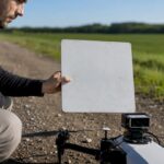 Étalonnage des capteurs du drone directement sur le terrain à l’aide d’un panneau de référence