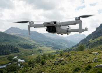 Un drone survole la canopée d’une forêt au cœur d’un parc national.