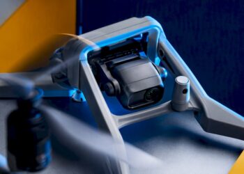 Module caméra de drone en mouvement