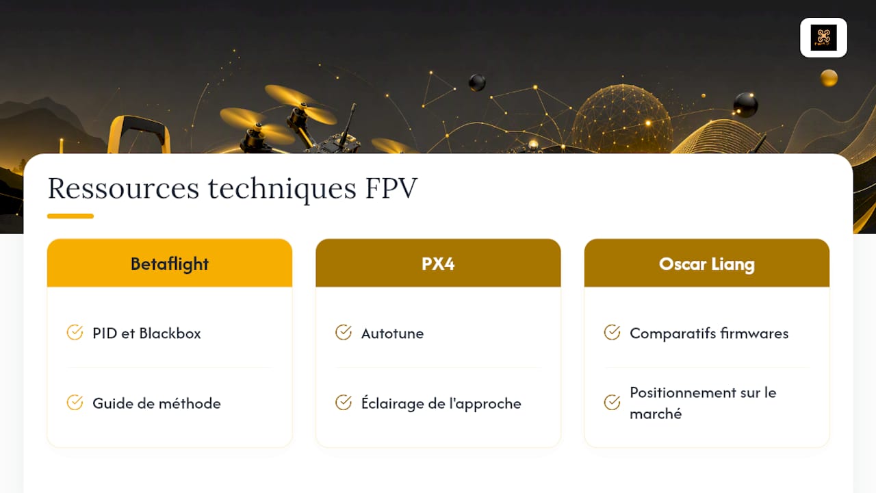 Courbes Blackbox illustrant des réglages PID drone corrects et oscillants