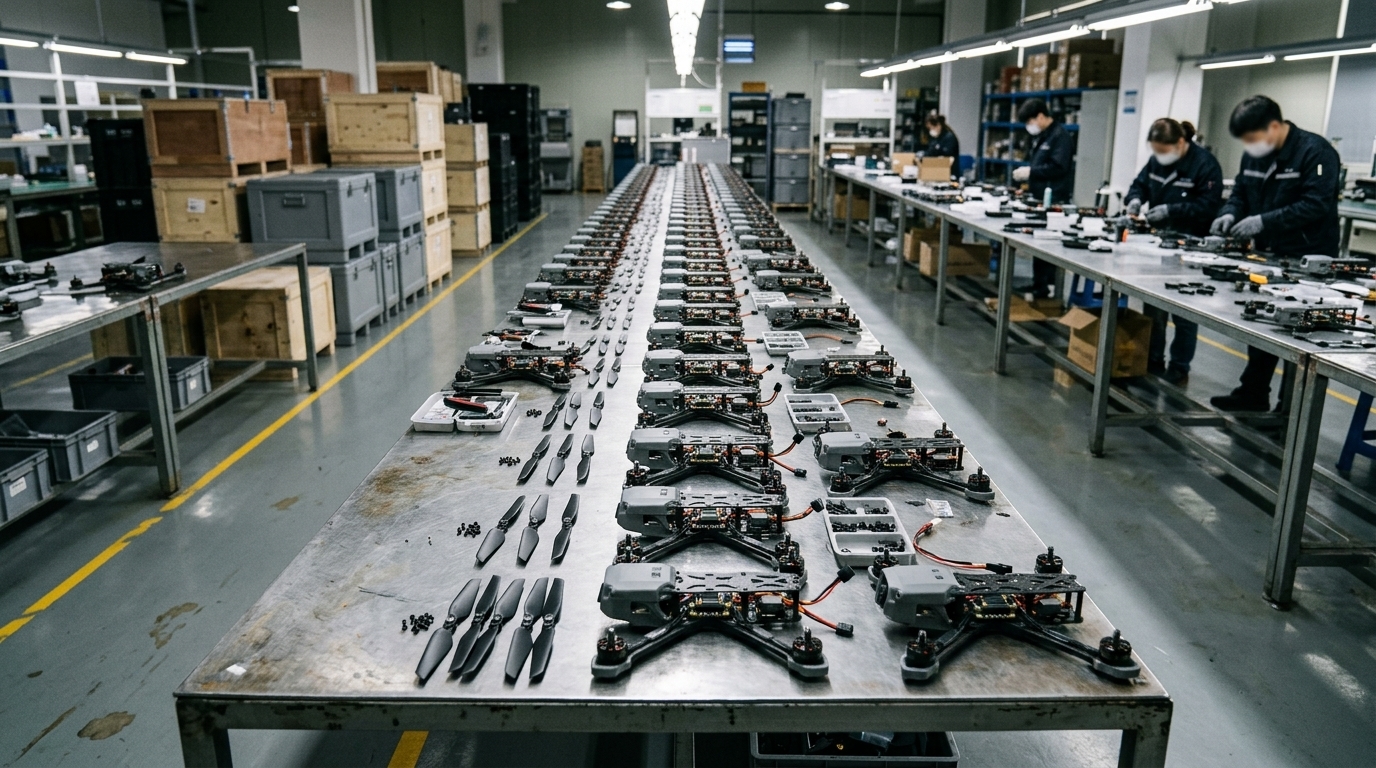 Atelier d'assemblage de drones militaires : la commande de masse voulue par le Pentagone
