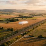 HyLight : drone dirigeable d'inspection au-dessus d'une ligne électrique