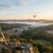 LiDAR drone : drone professionnel équipé d'un capteur laser avant un relevé