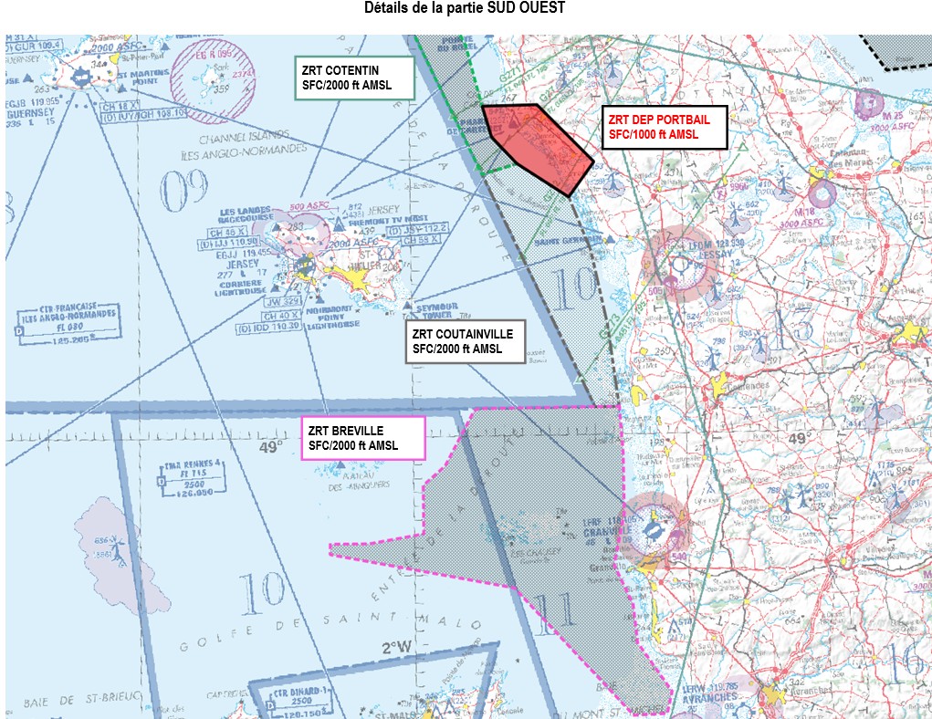 ZRT Cotentin : carte de détail n° 2 publiée par le SIA — SUP AIP 076/26