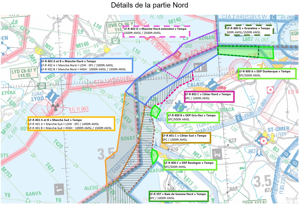 ZRT Manche orientale : carte de détail n° 1 publiée par le SIA — SUP AIP 101/26