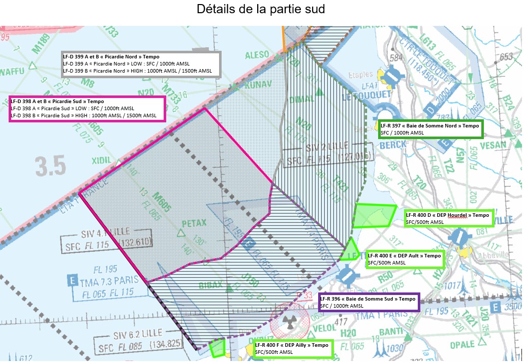 ZRT Manche orientale : carte de détail n° 2 publiée par le SIA — SUP AIP 101/26