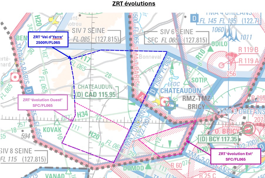 ZRT Châteaudun : carte de détail n° 1 publiée par le SIA — SUP AIP 146/26
