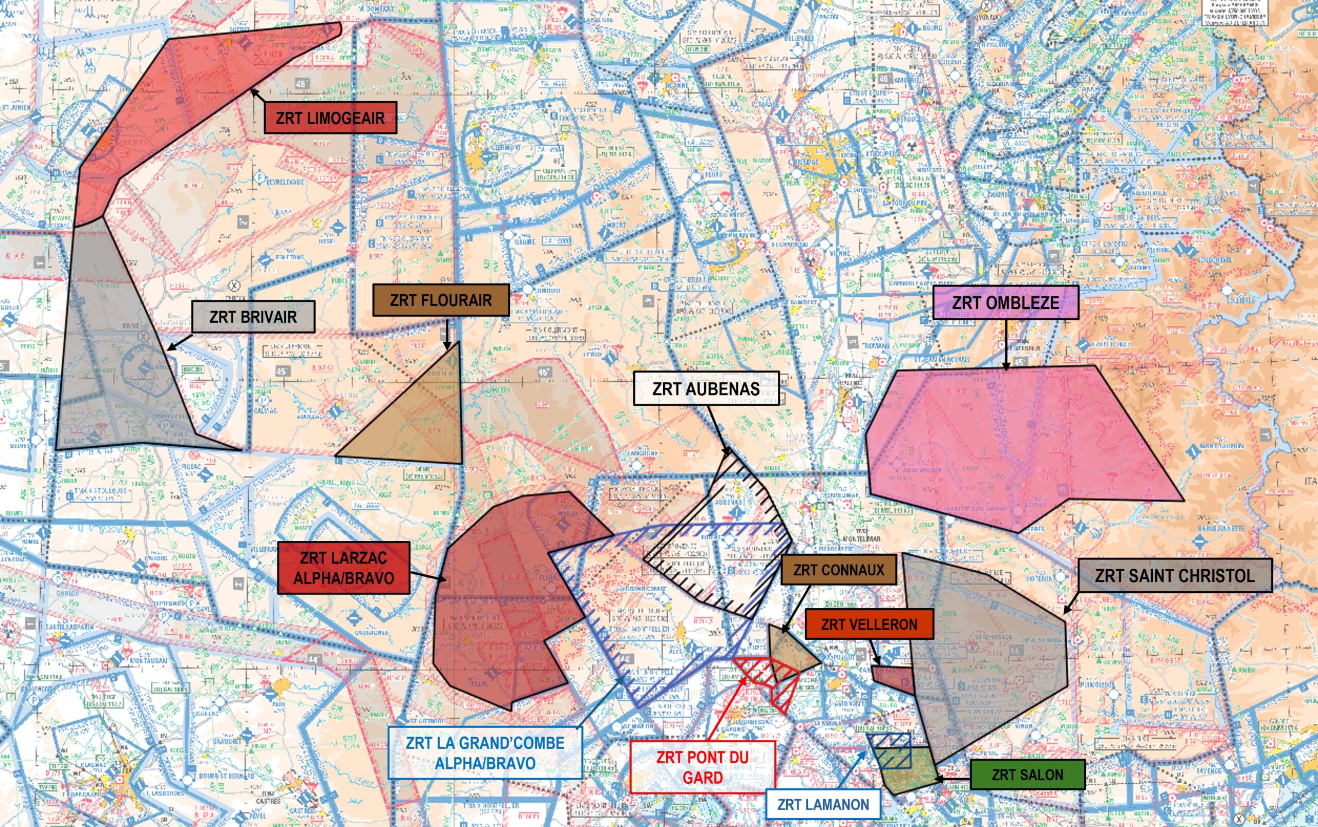 RW MC COURSE 2026 : carte publiée par le SIA — SUP AIP 236/26