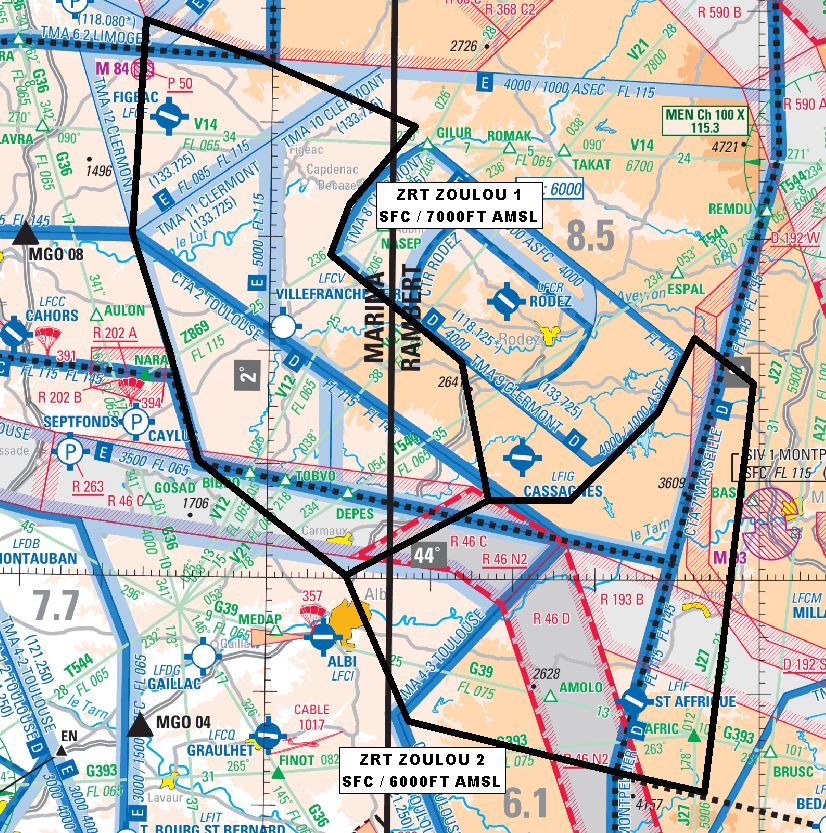 opération POKER : carte de détail n° 3 publiée par le SIA — SUP AIP 237/26