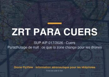 017/2026 — ZRT PARA CUERS : une zone de nuit pour du parachutage militaire, du sol au FL 135