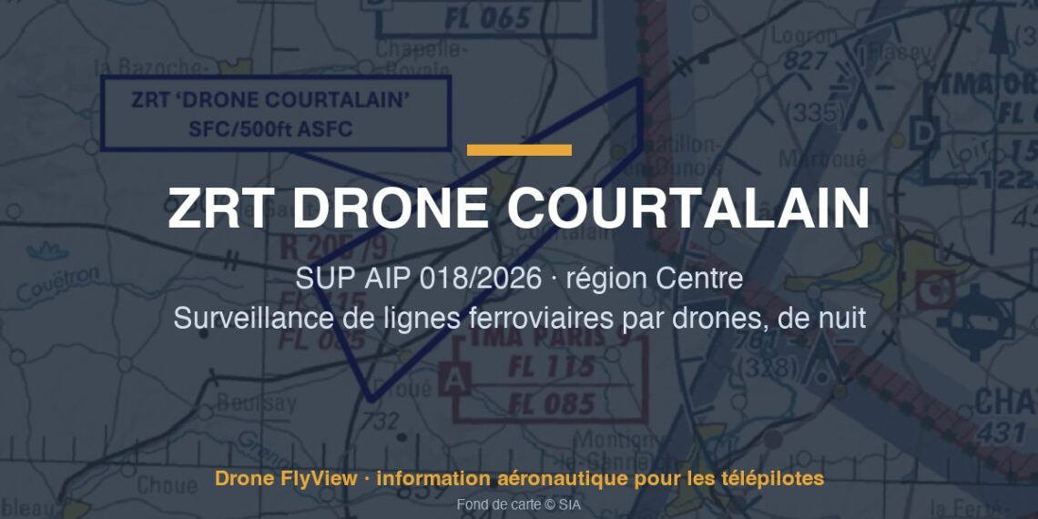 018/2026 — ZRT DRONE COURTALAIN : une zone de nuit pour la surveillance de lignes ferroviaires par drones
