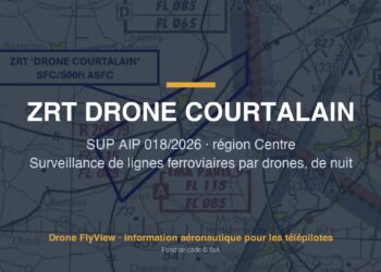 018/2026 — ZRT DRONE COURTALAIN : une zone de nuit pour la surveillance de lignes ferroviaires par drones