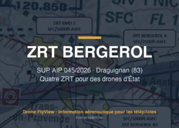 045/2026 — ZRT BERGEROL et EMD 2 : quatre zones pour des drones d'État dans la région de Draguignan (83)
