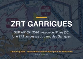 054/2026 — ZRT GARRIGUES : une zone pour des drones d'État au-dessus du camp des Garrigues, près de Nîmes (30)