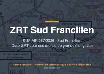 067/2026 — ZRT Sud Francilien 1 et 2 : deux zones pour des drones de grande élongation au sud de Paris