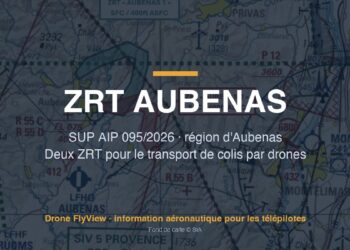 095/2026 — ZRT AUBENAS 1 et 2 : deux zones pour le transport de colis par drones hors vue