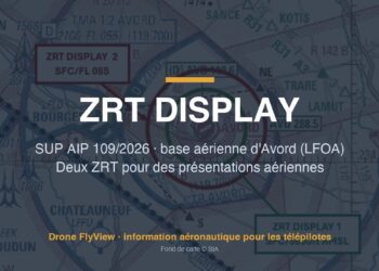 109/2026 — ZRT DISPLAY 1 et 2 : deux zones autour de la base aérienne d'Avord pour des présentations aériennes