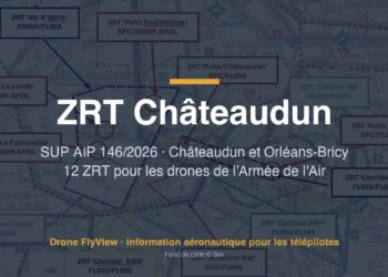 146/2026 — ZRT Châteaudun et Orléans-Bricy : 12 zones pour la formation des opérateurs de drones de l'Armée de l'Air