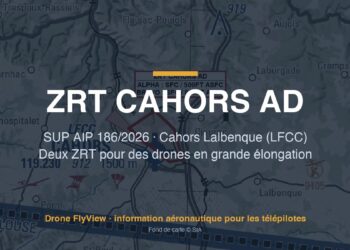 186/2026 — ZRT CAHORS AD ALPHA et BRAVO : deux zones pour des drones en grande élongation à Cahors Lalbenque