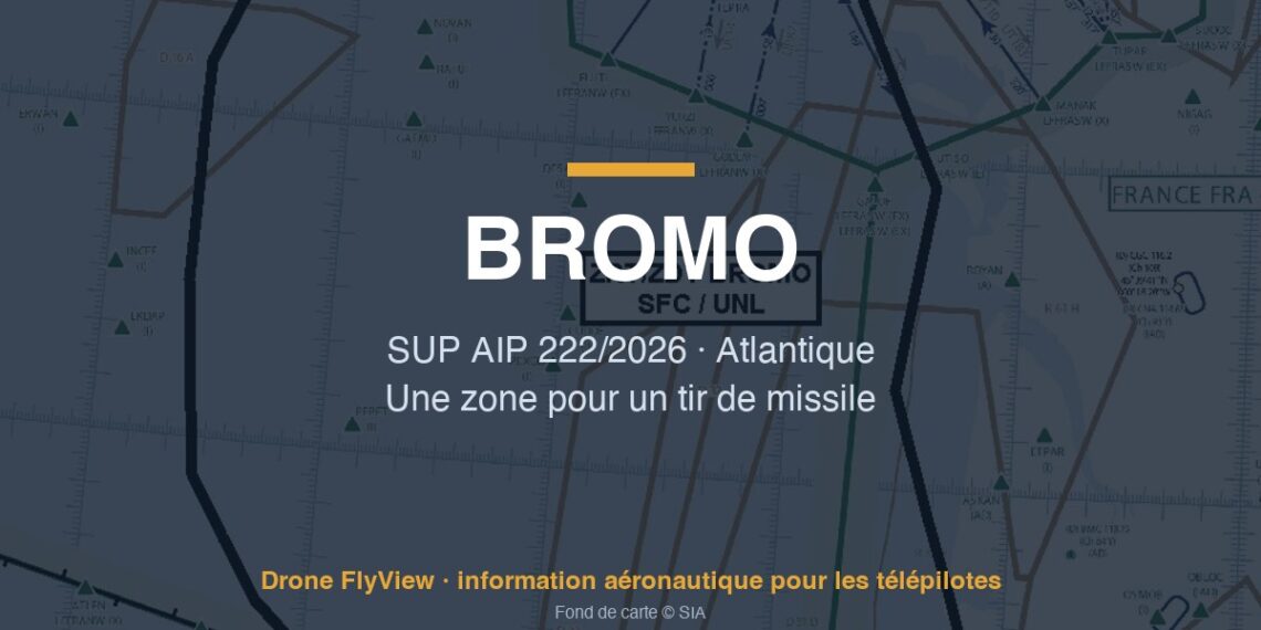 222/2026 — ZRT BROMO : de la surface à l'illimité sur l'Atlantique et une partie du littoral, pour un tir de missile