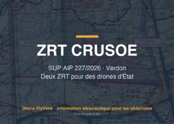 227/2026 — ZRT CRUSOE et PEGOUD : des drones d'État au-dessus du Verdon, à partir de 2000 ft