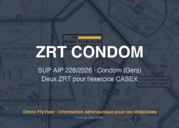 228/2026 — ZRT CONDOM : deux zones pour l'exercice CASEX ATC 26-3 entre Gers et Lot-et-Garonne