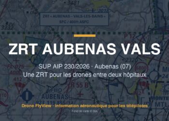230/2026 — ZRT AUBENAS - VALS LES BAINS : des drones hors vue entre les hôpitaux d'Aubenas et de Vals