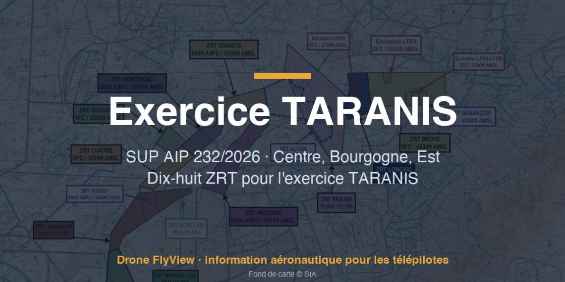 232/2026 — Exercice TARANIS : dix-huit ZRT en décembre, de Brive à Nancy, dont dix partent du sol