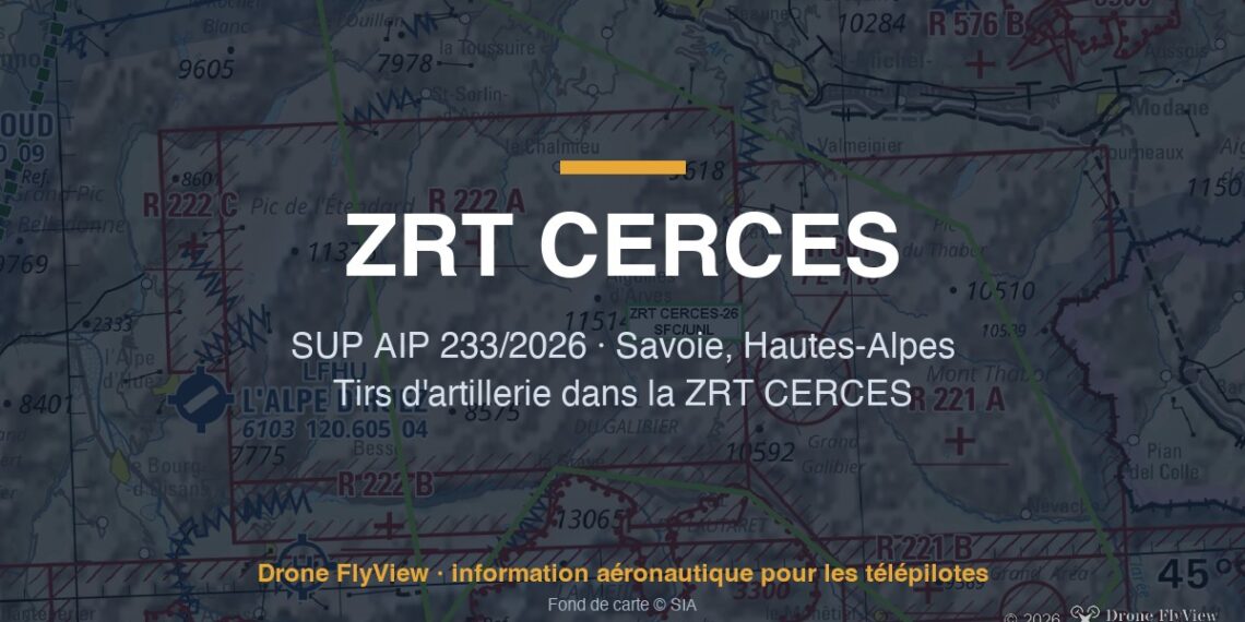 233/2026 — ZRT CERCES : des tirs d'artillerie du sol à l'illimité autour du col du Galibier en novembre