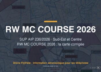 236/2026 — RW MC COURSE 2026 : le SIA republie les dix-sept ZRT avec une carte générale corrigée