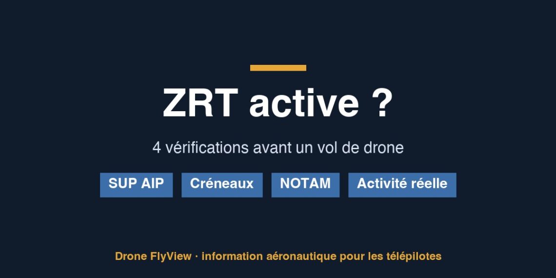 ZRT active : 4 vérifications avant un vol de drone